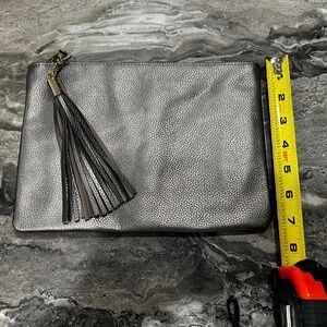 Clutch Handbag Bag Light bronze color with tassel NEW